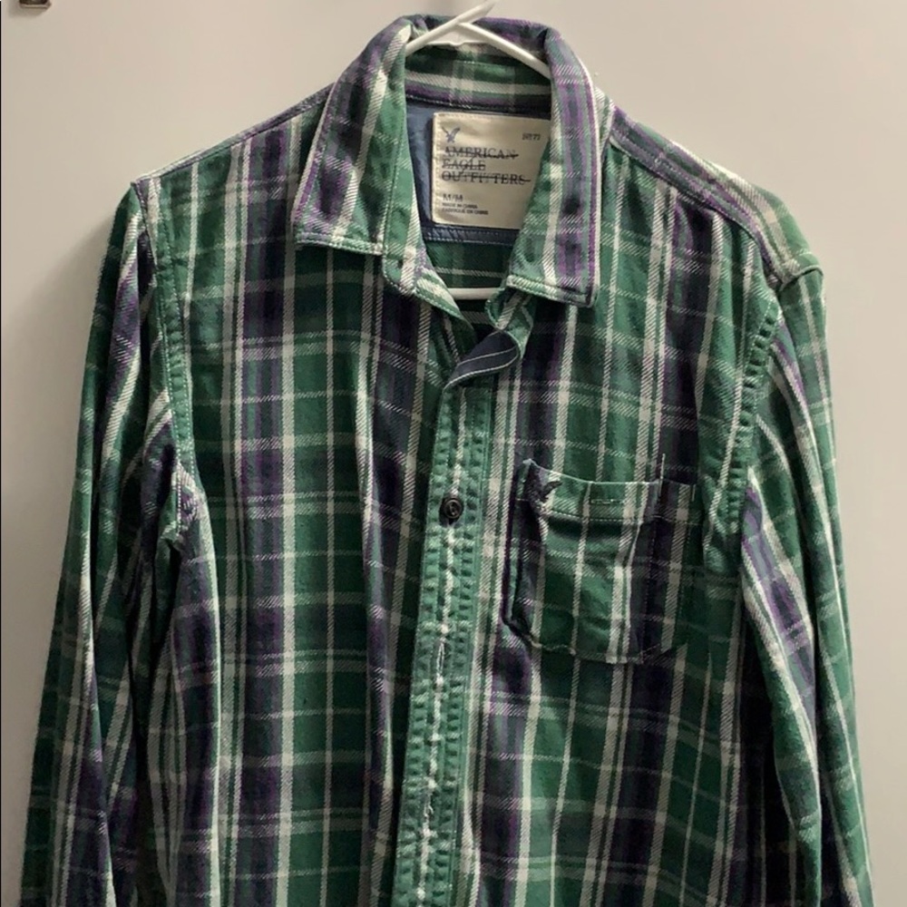2/$10 American Eagle Flannel Medium